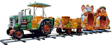 Train Tracteur avec wagon Country & Clown