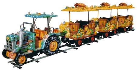 Train Tracteur avec wagon Country